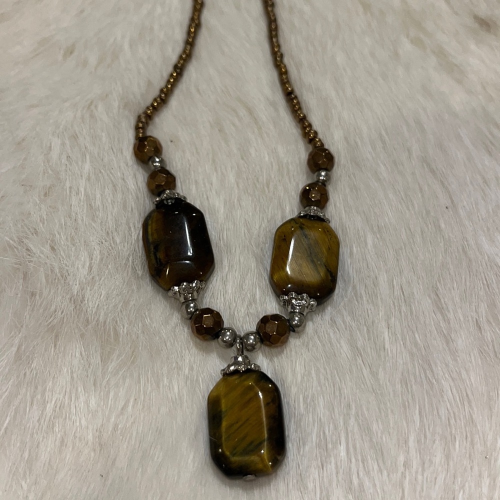 💖 Bronze Beaded Necklace